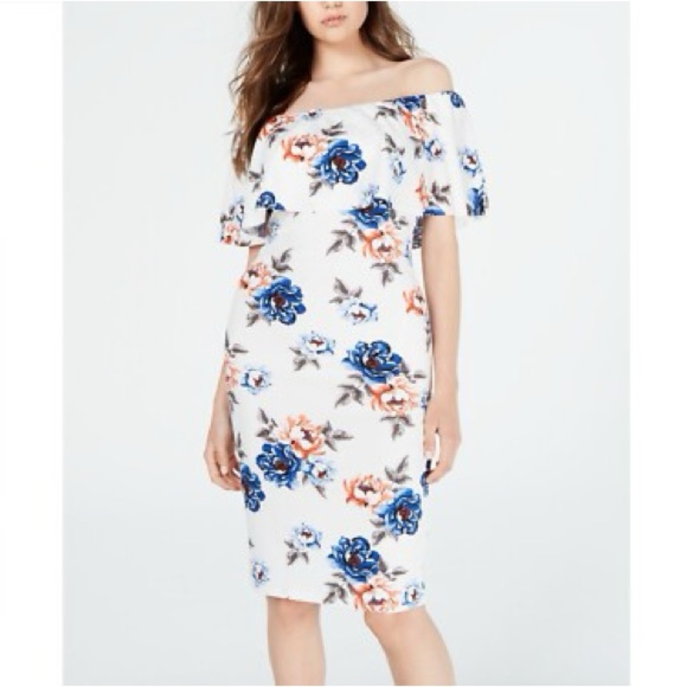 Off the Shoulder Floral Dress